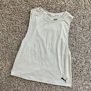 PUMA Heather Gray Workout Tank